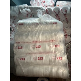 ถ้วยโฟม213(PP) 5แถว*100ใบ=500ชิ้น *จำกัด1ออเดอร์ต่อ1ชิ้นนะคะ…