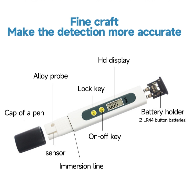 💧พร้อมส่ง💧เครื่องวัด EC/pH มัลติฟังก์ชั่นในครัวเรือน วัดค่า pH ของน้ำและค่าการนำไฟฟ้าได้อย่างแม่นยำ Mogee - รูปที่ 6