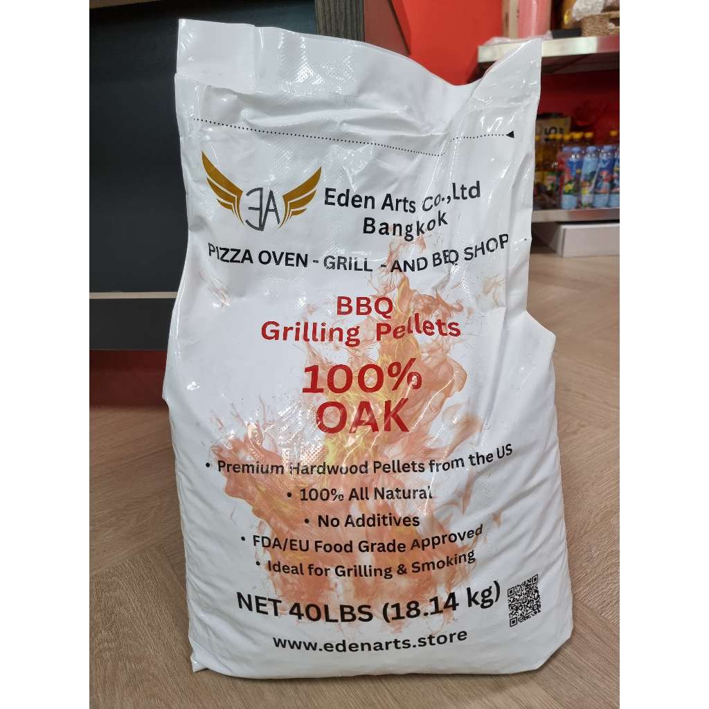 BBQ Grilling Pellets – 100% Oak (40 lbs / 18.14 kg)