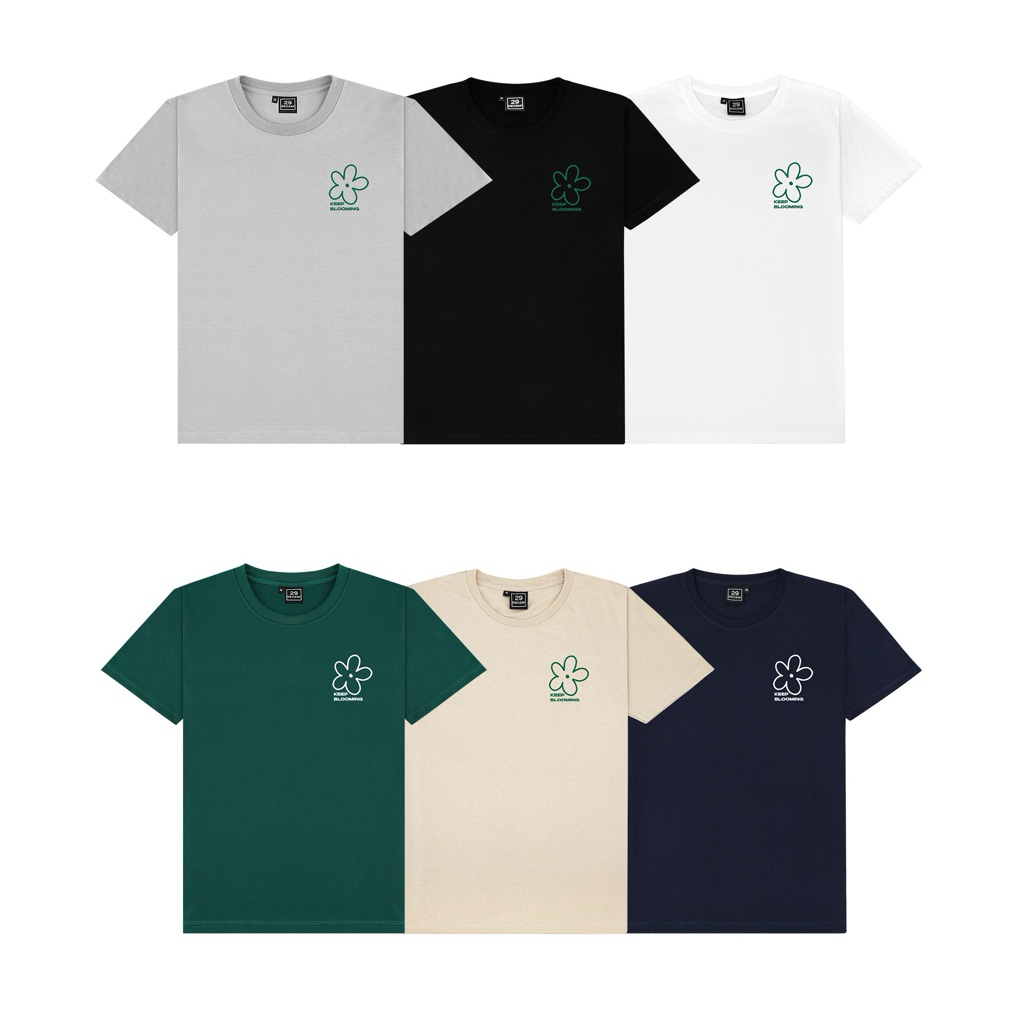 29decem - เสื้อยืดลาย KEEP BLOOMING