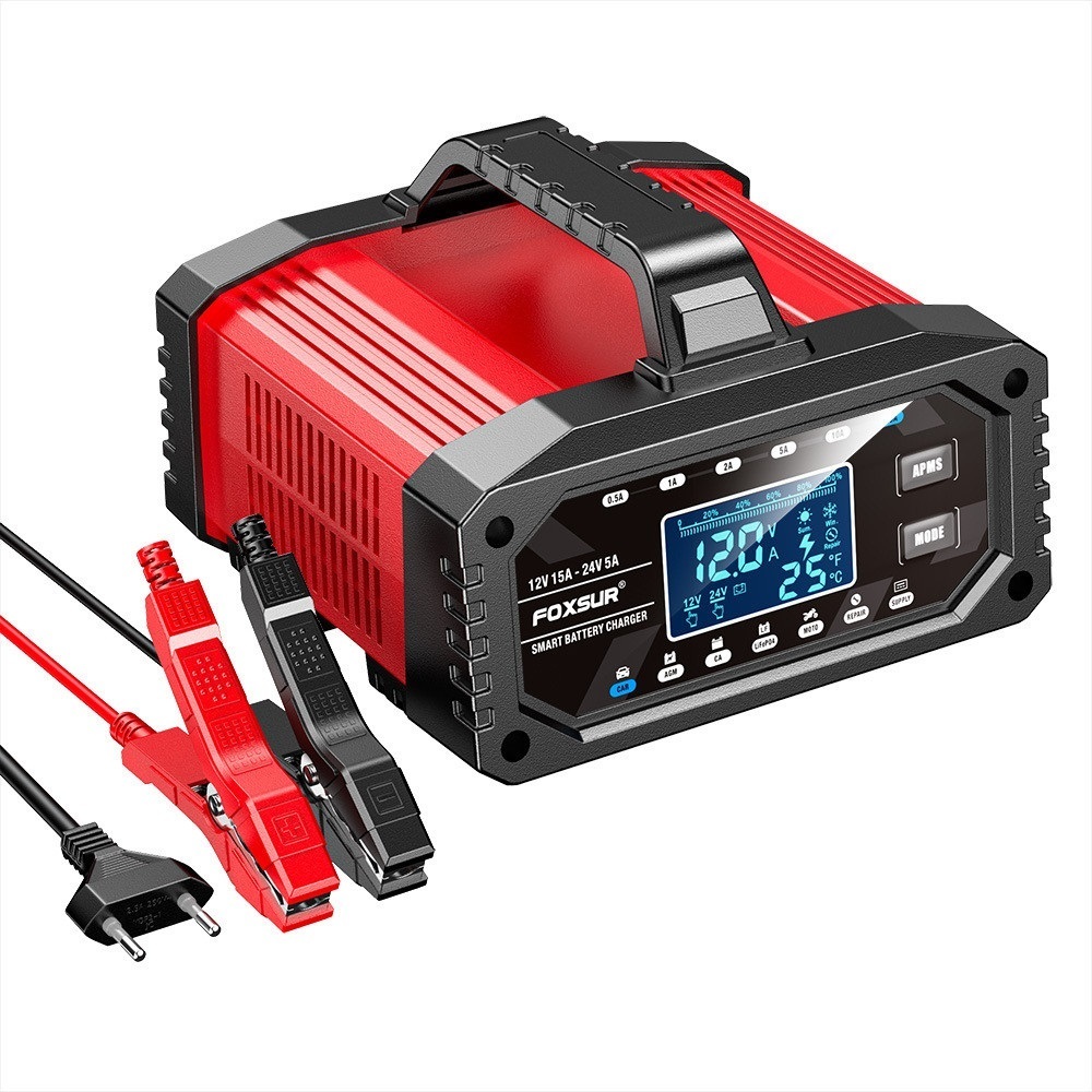FOXSUR 12V15A รุ่น FAC-150 อัจฉริยะ CPU Ai  ที่ชาร์จแบตรถ กระตุ้นแบต CCA ซ่อมแซมแบต FAC150 - รูปที่ 3