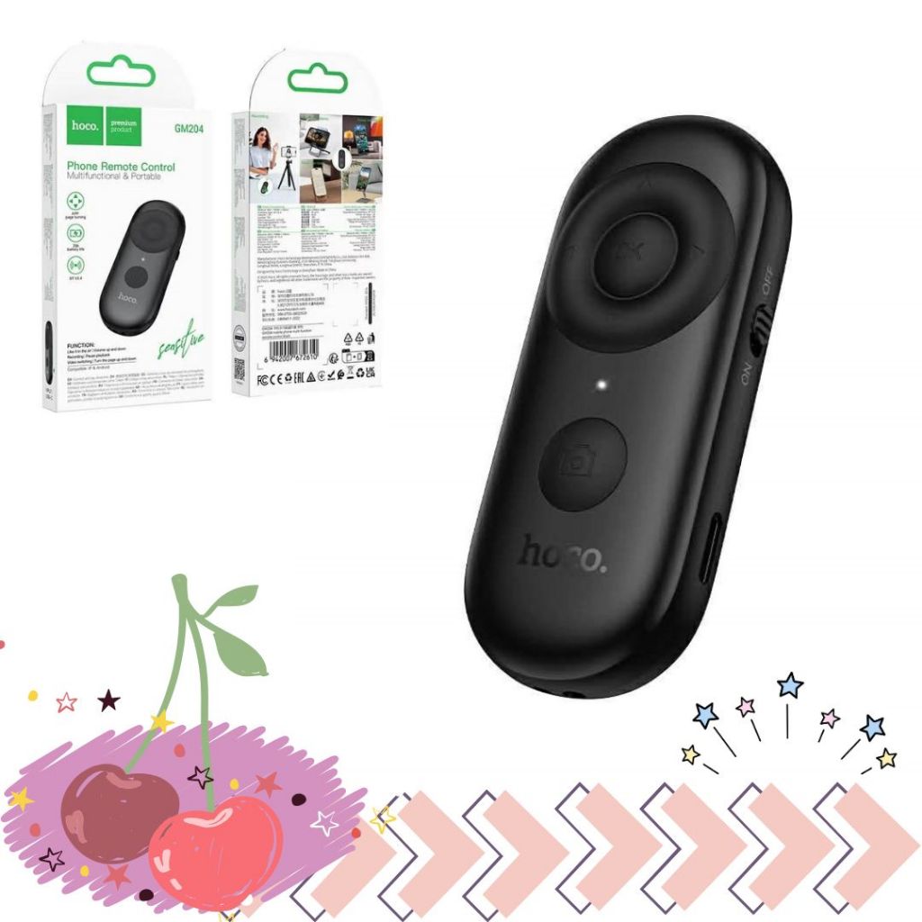 พร้อมส่งจากไทย Hoco GM204 Phone Multifauntion Remote Control รีโมทโทรศัพท์แบบมัลติฟังก์ชันและพกพาได้