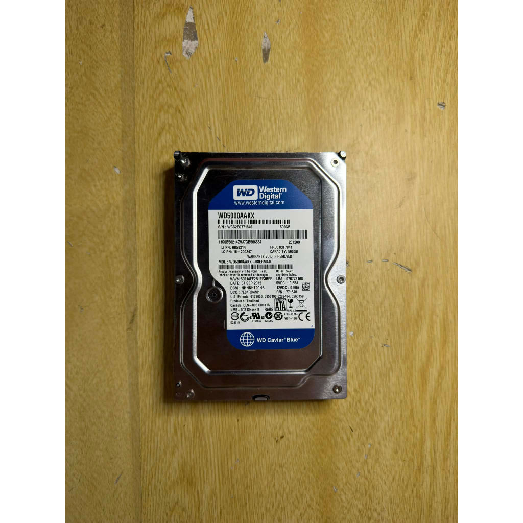 ขายHDDมือสอง WD BLUE HDD SATA 500GB
