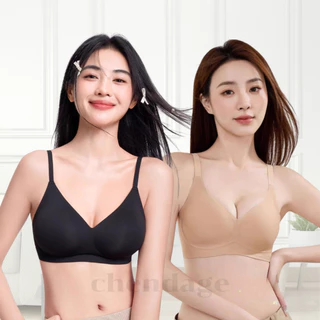 เสื้อชั้นในไม่มีโครง B180 เสื้อในไร้รอยต่อ เจลลี่บรา บราไร้ขอบ ไร้รอยตะเข็บ ฟองน้ำบาง ผ้านิ่มใส่สบาย เก็บกระชับทรง