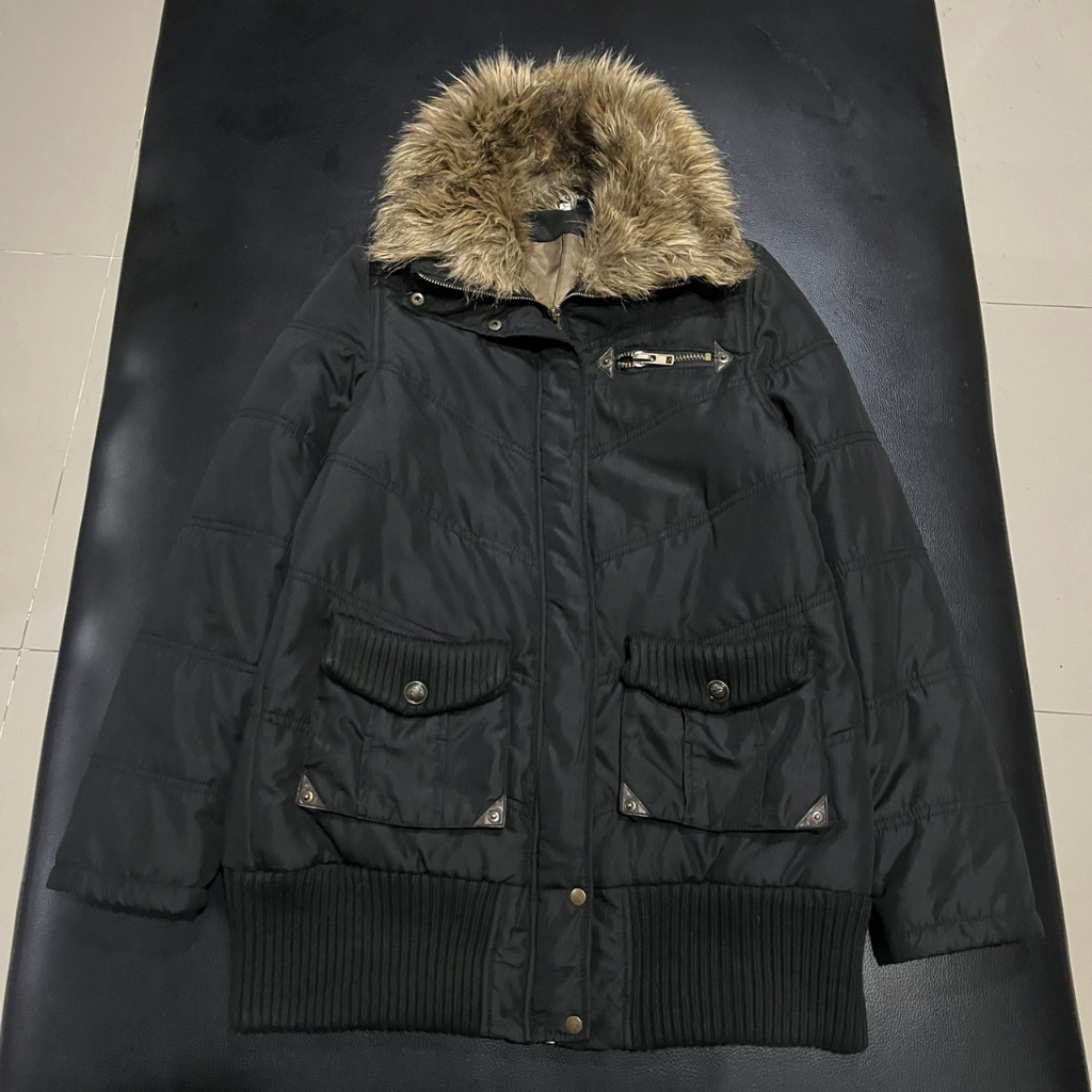 Elencare due Y2K Avant Garde If6was9 Style Faux Fur Jacket