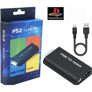 PS2 To HDMI สำหรับเครื่อง PS2 ภาพไม่แตก คมชัดขึ้น ส่งไว เก็บปลายทางได้✅✅