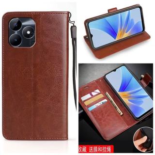 เคสฝาพับล็อค Realme Note80 70 Note60 60X C61 C63 Note60 C53 C51 Note50 C11 C65 C67 สายคล้อง มีแม่เหล็ก เสียบบัตร  BOSS