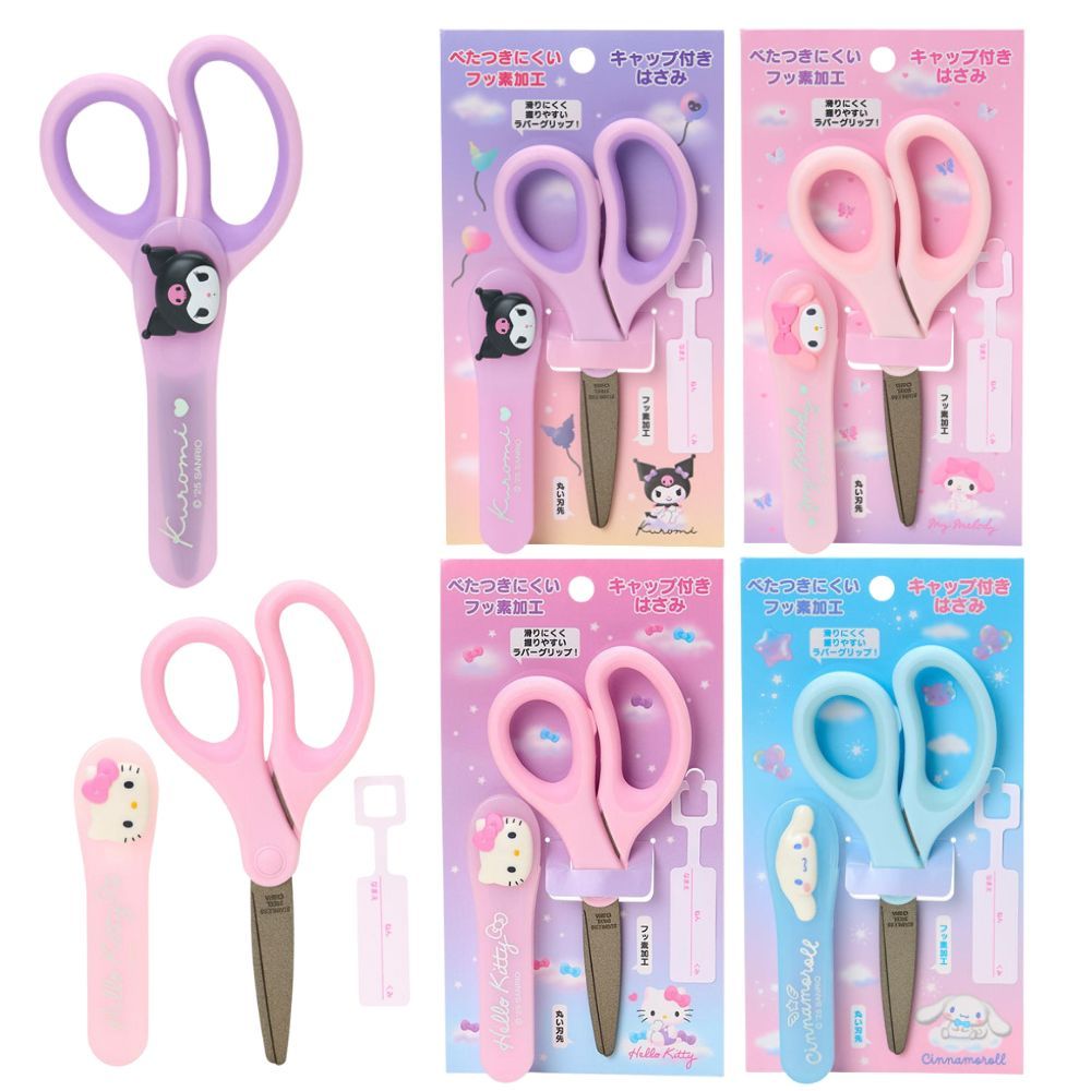 🇯🇵 กรรณไกร พกพา เอนกประสงค์ SANRIO Sanrio Scissors แท้ จากญี่ปุ่น Kitty Kuromi MyMelody Pochaco Cinnamonroll