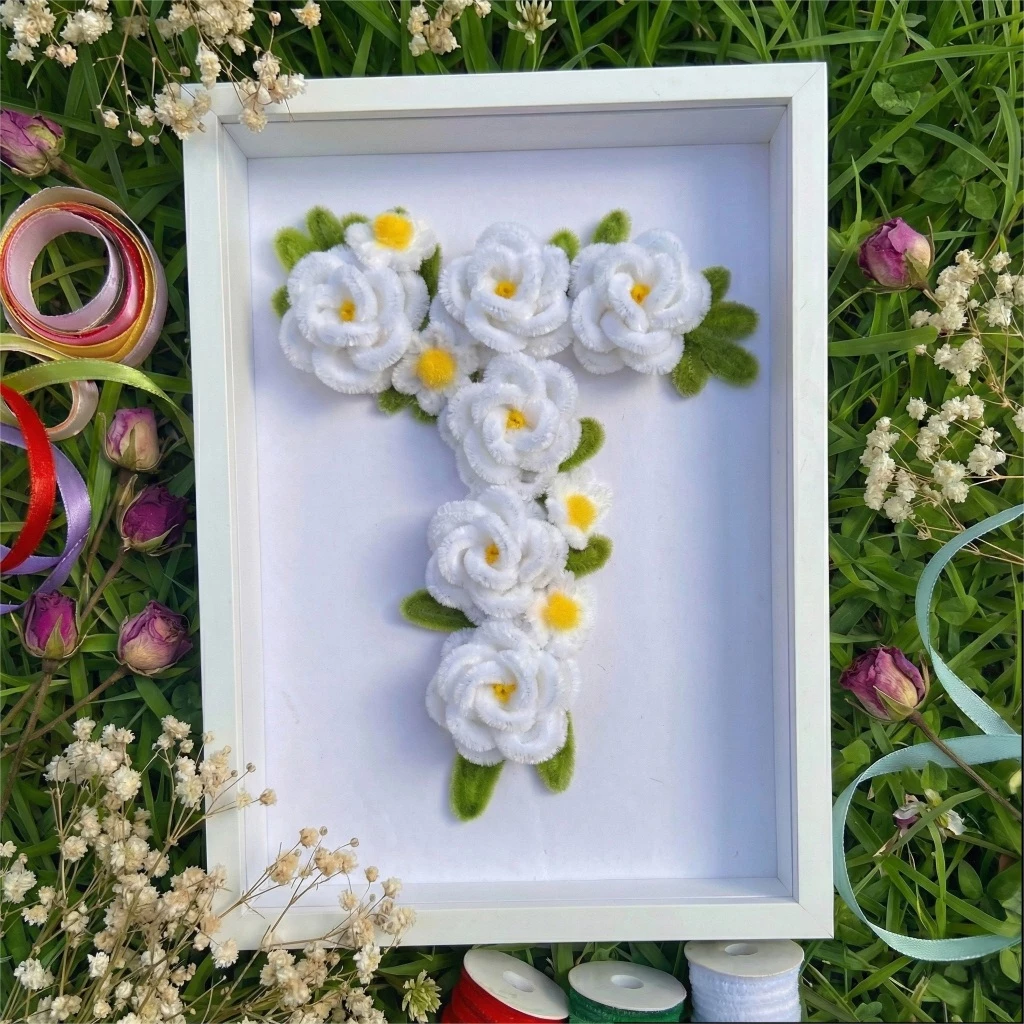 ดอก DIY จากลวดกำมะหยี่ตามชื่อย่อ | ดอกไม้ปลอม ดอกไม้ประดิษฐ์ thumbnail 4
