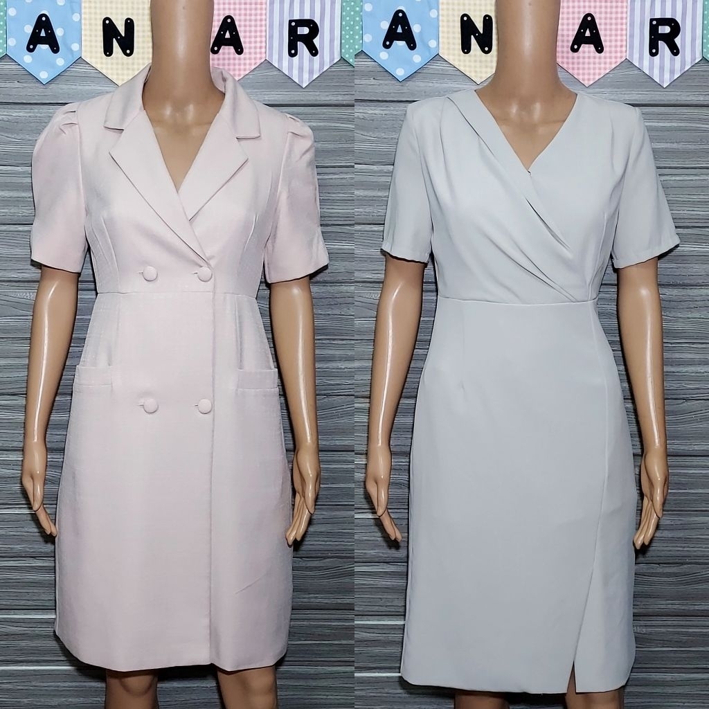 🌺เดรสทำงาน เที่ยวสวยๆ มือ1/2 ไซส์ S-1XL