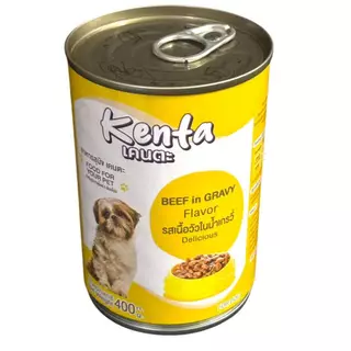 Kenta อาหารเปียกสุนัข เคนตะ ทั้งหมด 4 รสชาติ ขนาดกระป๋องละ 400 กรัม (ยกลัง x 24 กระป๋อง)
