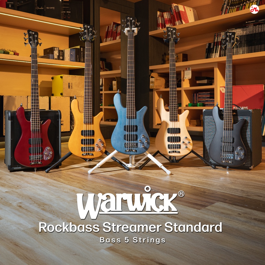Warwick Rockbass Streamer Standard กีตาร์เบส Bass 5 Strings Music Arms