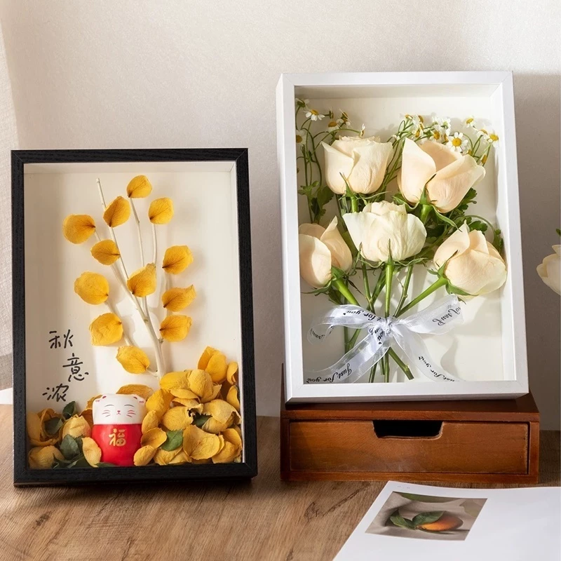 ตกแต่งบ้าน กรอบรูปอะคริลิคลึก DIY ลึก 3 ซม.กรอบรูป มีหลายขนาด
