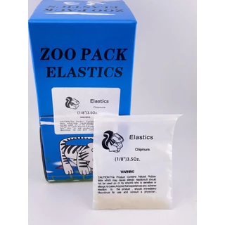 ยางดึง ฟัน ยางจัด ฟัน ขนาด 1/8 3.5 ออนซ์ Zoo plas tic pack ซองละ 80-100 วง