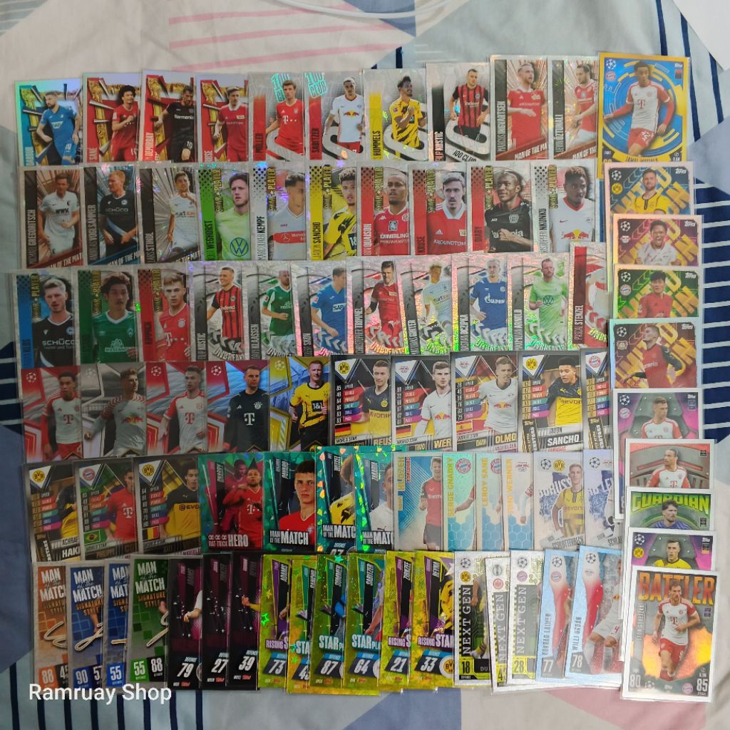 Topps Match Attax UCL รวมนักเตะ  Bundesliga Bayern Munich Dortmund bayer08 ของแท้ ส่งไว