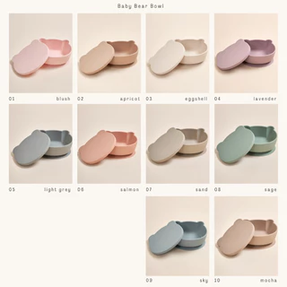 Lala bebe | ลาล่า เบเบ้ Baby Bear Bowl ถ้วยกันดูดพี่หมีพร้อมฝาปิด