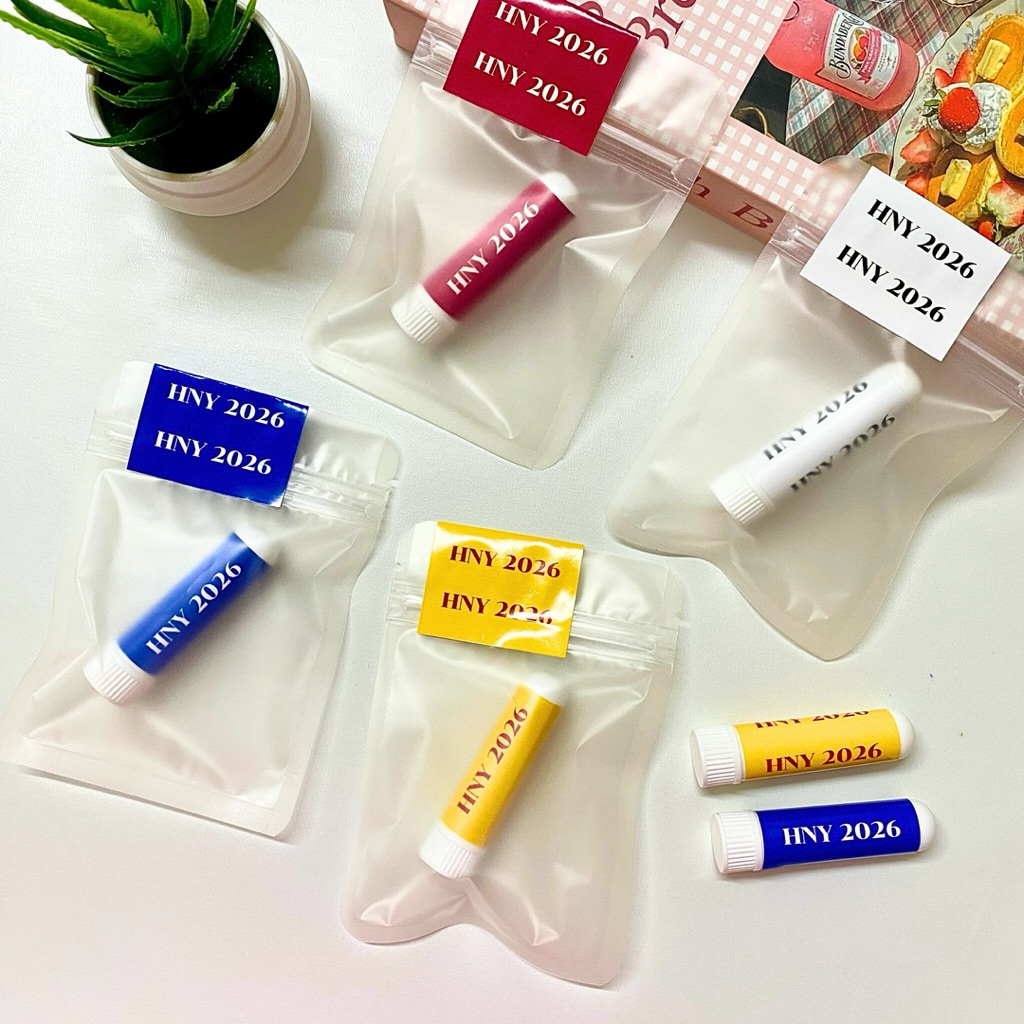 ของขวัญแจกปีใหม่ 2026 ยาดมพร้อมแพ็คเกจ (โทนสีเรียบ) ของแจกปีใหม่ ของขวัญวันปีใหม่ ของให้เพื่อนที่ทำงาน  ปีใหม่2026