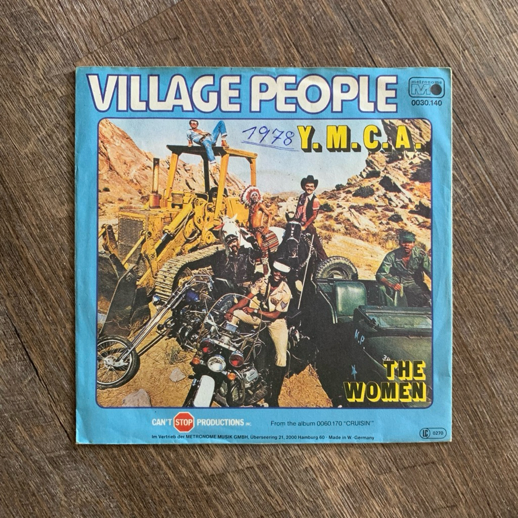 แผ่นเสียง Village People - Y.M.C.A vinyl lp 7”(VG+)