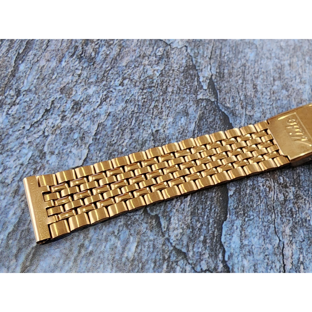 สายนาฬิกา Mido commander 18mm หัวตรง สีทอง ใส่ได้หลายรุ่น (เทียบ)