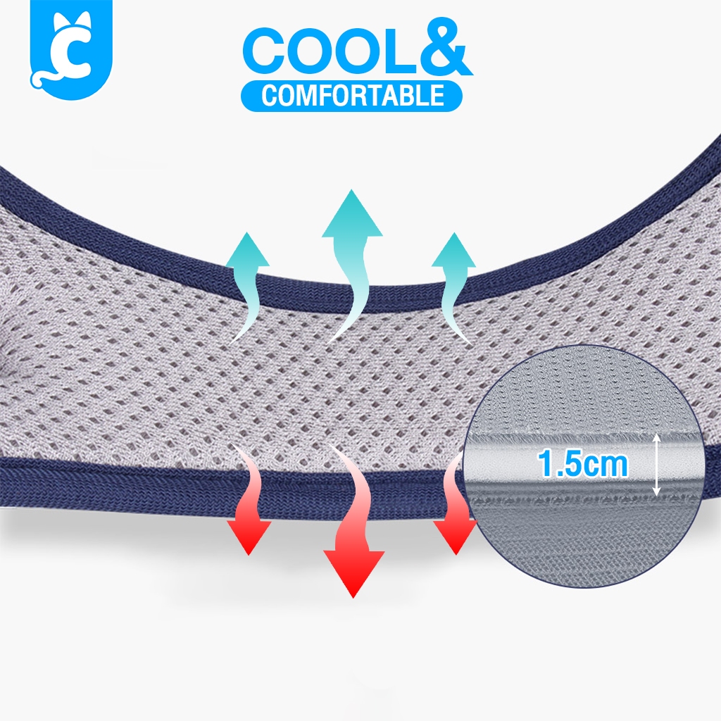 [ส่งฟรี🇹🇭] Duomm สายรัดสุนัข ระบายความร้อน สำหรับหมาและแมว Dog Harness CleverPet รูปที่ 4