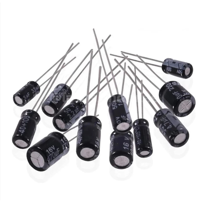 Capacitor Box ชุด ตัวเก็บประจุ 200ชิ้น 15ค่า / 500ชิ้น 24ค่า 200pcs/500pcs Capacitor kit 0.1uF-1000uF 16V-5 - รูปที่ 3