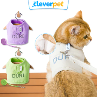 [ส่งฟรี🇹🇭] Duri เสื้อสายรัดอกแมว พร้อมสายจูง สายรัดอกสุนัข ระบายความร้อน Pet Harness CleverPet