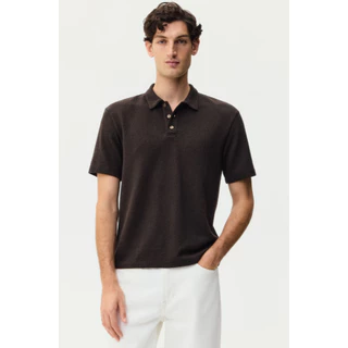 H&M(เอชแอนด์เอ็ม) เสื้อโปโลทรงปกติ Men Regular Fit Polo shirt 1321917_1
