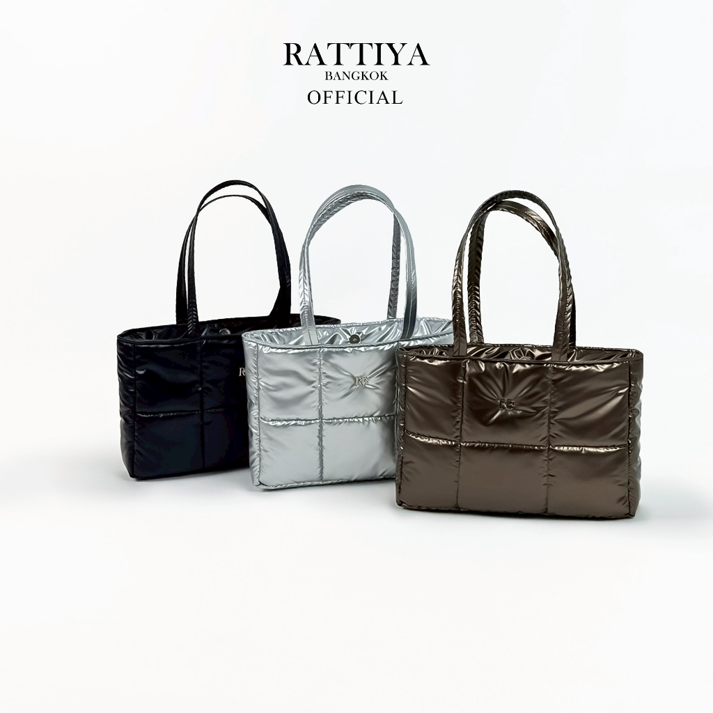 [RATTIYA BANGKOK] Chunky Tote Bag PU / 3 colors กระเป๋านุ่มนิ่ม น้ำหนักเบา กระเป๋าสะพายไหล่