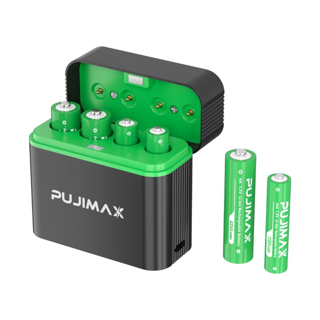 PUJIMAX เครื่องชาร์จถ่าน 4ช่อง รองรับ 1.5V ถ่านชาร์จ Li-ion AA/AAA ชาร์จเร็ว TYPE-C ป้องกันชาร์จเกิน ราคา ถูกที่สุด ดีลบีเคเค แกลเลอรีภาพที่ 8