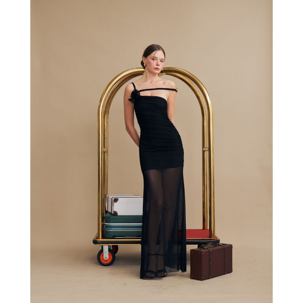 Missright - Petalia Dress เดรสไหล่เฉียง (พร้อมส่ง) - รูปที่ 5