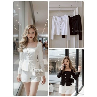 #Cotton Candy 🍭**** เสื้อผ้าเทพคอเหลี่ยม New Star Korea top