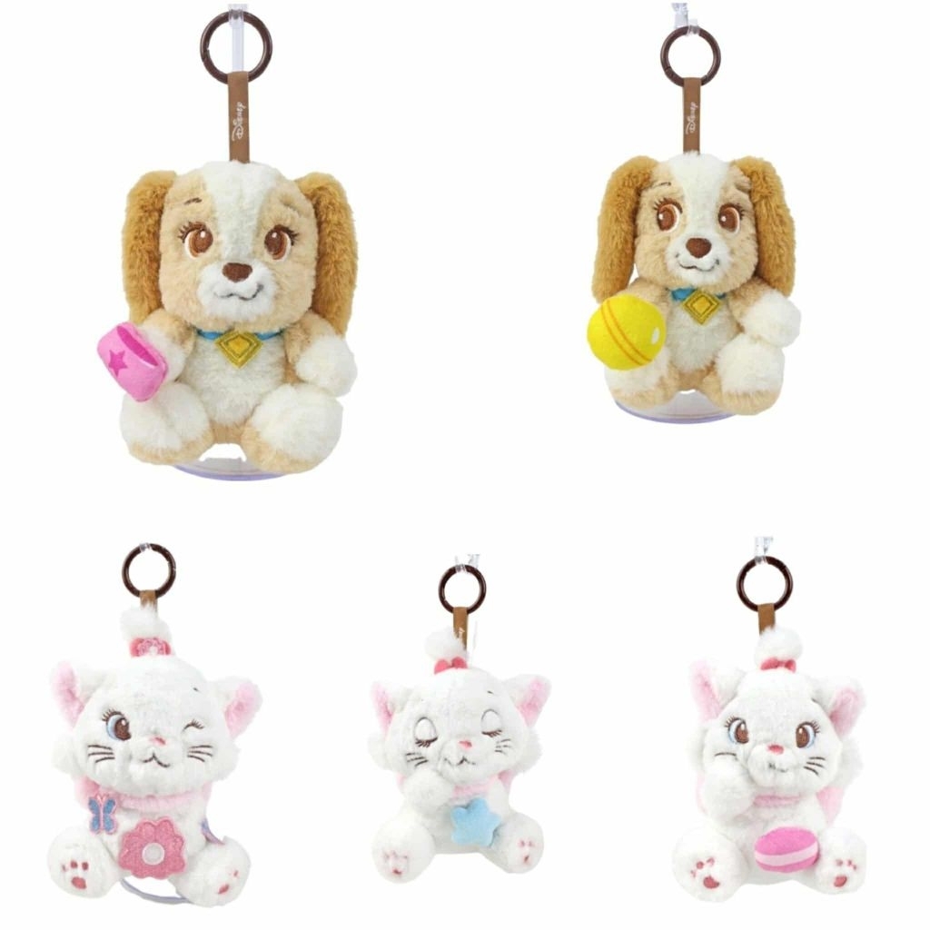 กล่องสุ่ม พวงกุญแจ Lady and the tramp แมวMarie สินค้าลิขสิทธิ์แท้