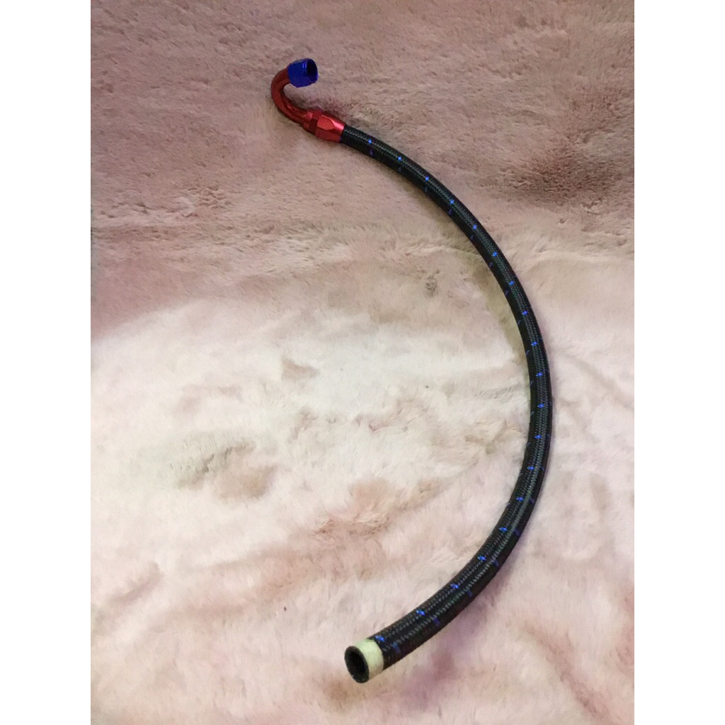 สายระบายไอจั๊มหัวฟิตติ้งเเล้วan10สายถักผ้ายาว1เมตร