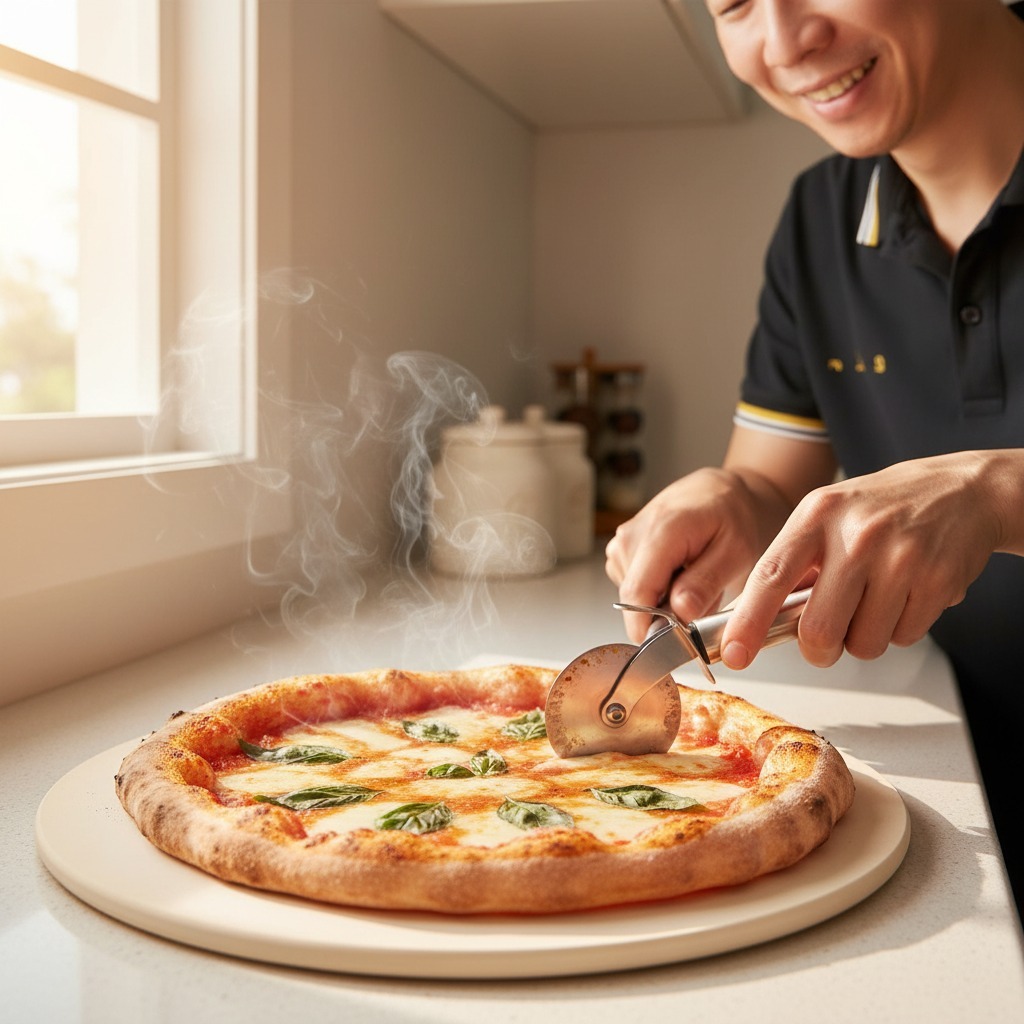 หินพิซซ่า ขนาด 13 นิ้ว ( pizza stone )