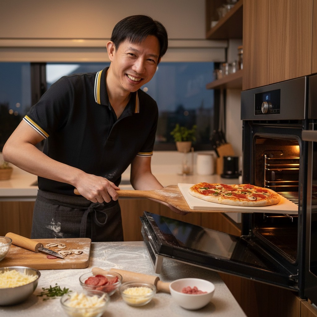 หินพิซซ่า  ขนาด 11x13 นิ้ว ( Pizza Stone )