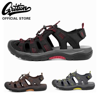 GRITION รองเท้าแตะชาย สำหรับเดินป่า ออกกำลังกาย ขึ้นเขา ปรับ…