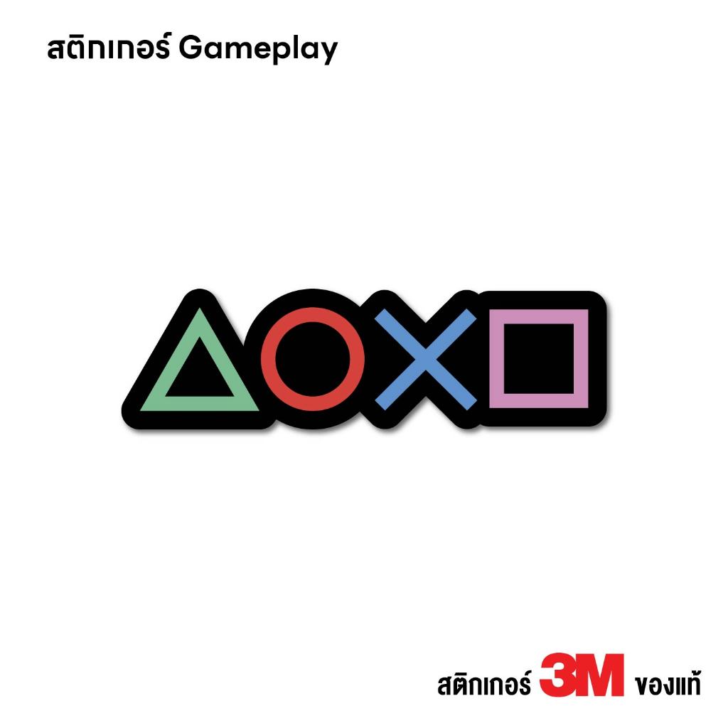 (N248) สติกเกอร์ Gameplay สติกเกอร์ PVC 3M งานพิมพ์เนื้อด้าน กันน้ำ ทนแดด ติดได้ทุกที่ ลอกออกไม่ทิ้งคราบกาว
