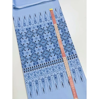ผ้าไหมอิตาลี เนื้อนิ่มมาก นุ่มลื่น ลาย เชิงข้าวหลามตัด มี 5 สี หน้ากว้าง 153 cm #ผ้าเมตร #ผ้าหลา #ผ้าพิมพ์ลาย