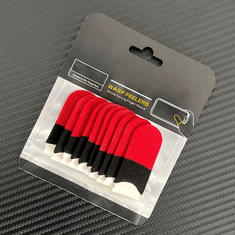 ถุงมือทัชสกรีนกันเหงื่อสําหรับเล่นเกมสําหรับโทรศัพท์น้ําหนักเบาขนาดกะทัดรัด เปลนิ้วสำหรับเล่นเกม เกมอีสปอร์ตกันลื่น