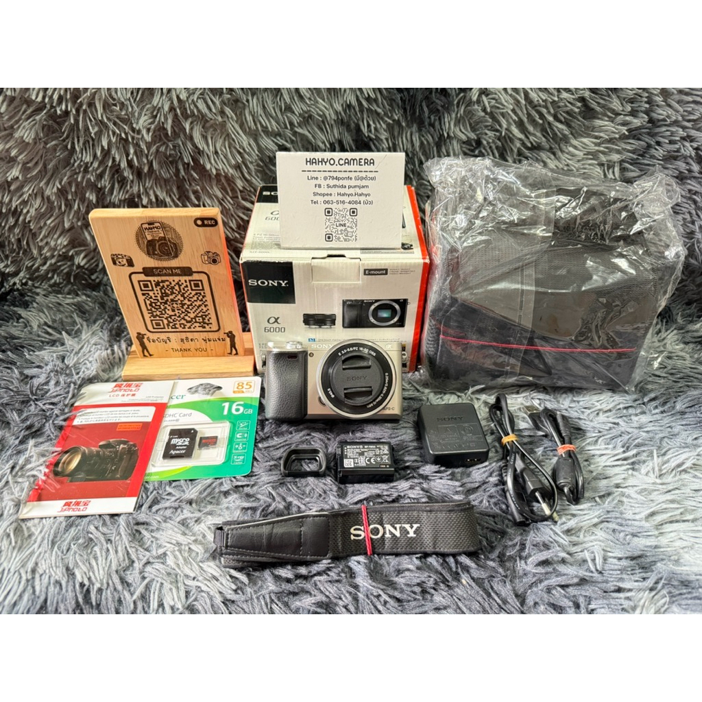 Sony A6000 กล้อง Mirrorless APS-C 24.3MP พร้อมเลนส์ E-Mount 16-50mm WiFi NFC Full HD Video