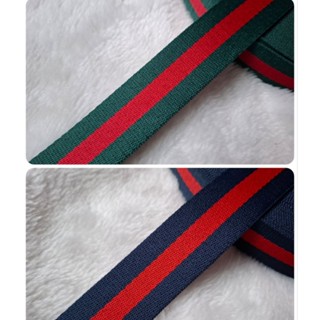 สายกระเป๋า สีเขียว/แดง คลาสสิค สายหนาเกรดพรีเมี่ยม กว้าง 2เซ…