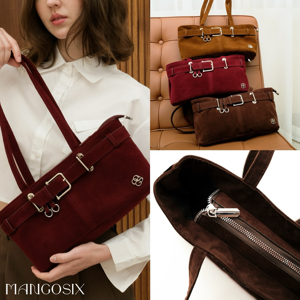Sassy Berry Bag กระเป๋าหนังกลับ MANGOSIX (U2)
