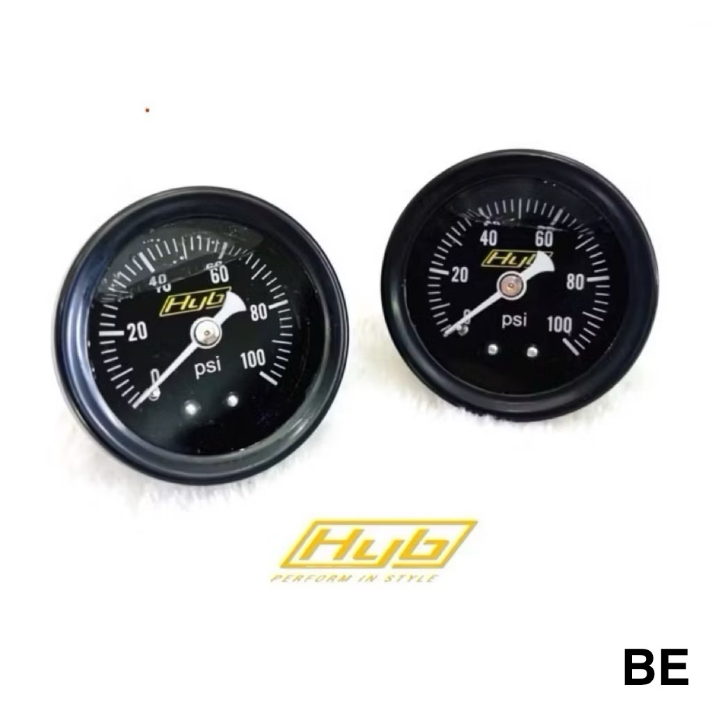 เกจแรงดัน Hyb 100Psi ขนาด2นิ้ว เกลียว1/8 หน้าน้ำมัน
