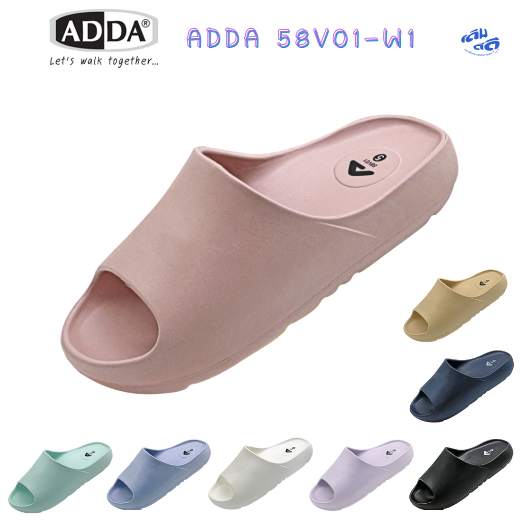 รองเท้าแตะผู้หญิง Adda รุ่น 58V01-W1 ComfortFit สวมใส่สบายตลอดทั้งวัน (ไซส์4-7)