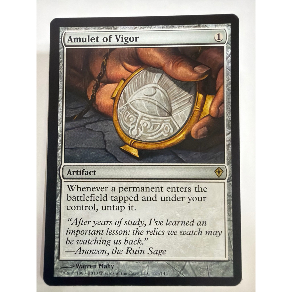 Worldwake: Amulet of Vigor ของแท้พร้อมส่ง MTG Magic the gathering