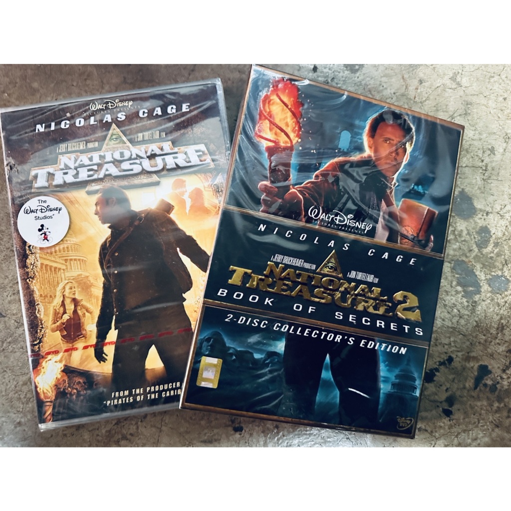 DVD 2 Part 3 Disc : National Treasure (2004) + National Treasure 2 Book of Secrets (2007)