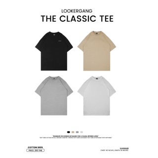 LOOKERGANG - The Classic Tee เสื้อยืดเบสิก สกรีนนูน