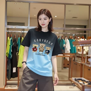 เสื้อมัดย้อมไซส์ใหญ่ อก 60 oversize เสื้อผ้าสาวอวบน่ารักๆ เสื้อโอเวอร์ไซส์ผู้หญิงวินเทจสไตล์เกาหลี ผ้าใส่สบายโมนิ่ม 3XL