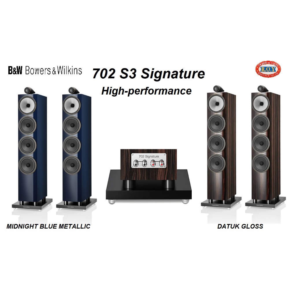 B&W 702 S3  SIGNATURE   3-WAY   300W 8 OHMS  FLOORSTANDING SPEAKER