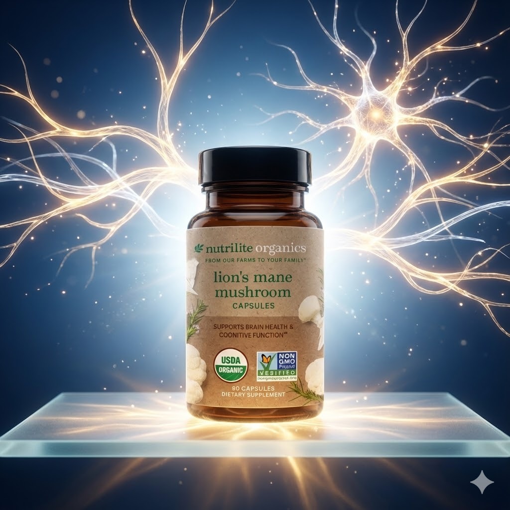Nutrilite™ Organics Lion’s Mane Mushroom Capsules exp.06.2027